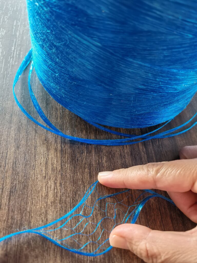 Virgin Raw PP Fibrillated Flat Yarn for Fishing Net & Packaging Binding Cord OEM cuva